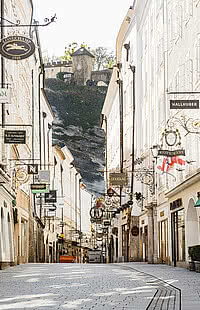 Die Getreidegasse in der Altstadt Salzburg